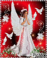 Angel in white. Animated GIF