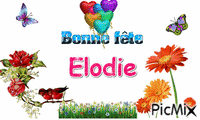 Fête Elodie animuotas GIF