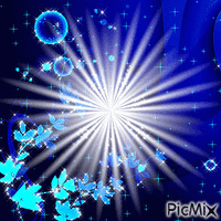 Drk blue leaves dots glitter background*!!! - Free animated GIF