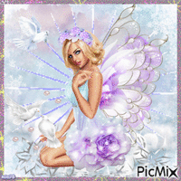 Femme papillon - Darmowy animowany GIF