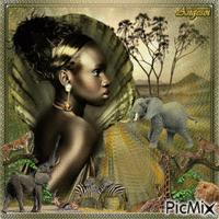 L'Afrique - GIF animado grátis