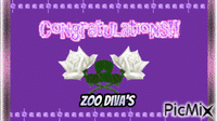 Congratulations Purple - Безплатен анимиран GIF