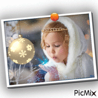 petite princesse des neiges GIF animé