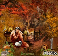 L'automne animovaný GIF