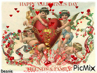 Happy Valentine's Day Friend's & Family анимированный гифка