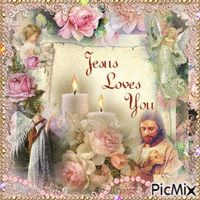 Jesus Loves You GIF animasi