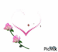 feliz noche de rosas y jazmines - GIF animate gratis
