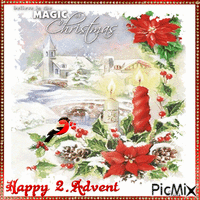 Happy 2. Advent. Belive in the magic of Christmas - Kostenlose animierte GIFs