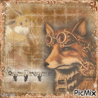 Steampunk fox & a Eevee