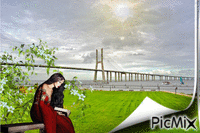 Ponte Vasco da Gama-Lisboa - GIF animé gratuit