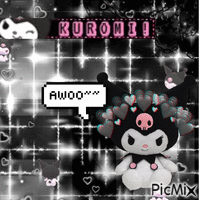 ☆ Kuromi - GIF animado gratis