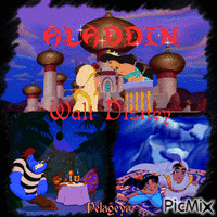 Walt Disney Aladdin. - GIF animé gratuit