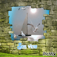 Sea ​​view - GIF animado gratis