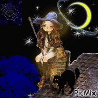 small witch - Free animated GIF