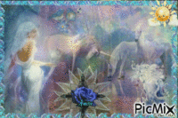 ♥♥la horses magique ♥♥ma cassy mon amie ♥♥ouvalemonde ♥♥ gros bisous - Free animated GIF