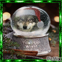 Snow Globe - Ingyenes animált GIF