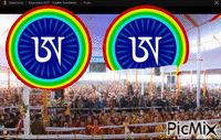Kalachakra ceremony at Bodhgaya India animēts GIF
