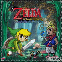 Zelda wind waker animuotas GIF