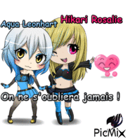 Aqua and Hikari - GIF animado gratis