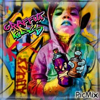 Graffiti Kids - GIF animé gratuit
