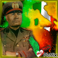 Benito Amilcare Andrea  Mussolini animovaný GIF