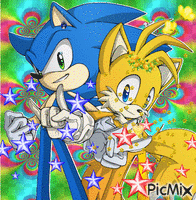 sonic and tails - GIF animate gratis
