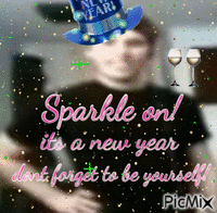 Jerma sparkle on new year - GIF animé gratuit
