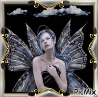 Black fairy анимиран GIF