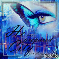 Blue City Gif Animado