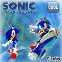 Cool Sonic animovaný GIF