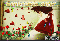 Sembrando amor - Nemokamas animacinis gif