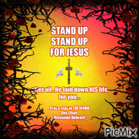 stand up for jesus animasyonlu GIF