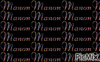 Prénom Manon - Animovaný GIF zadarmo