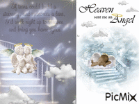 heaven shy angels clouds анимиран GIF