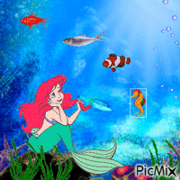 Ariel (my 2,380th PicMix) анимированный гифка