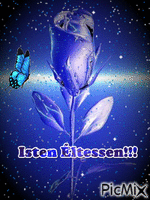 Kék rózsa. - GIF animado gratis