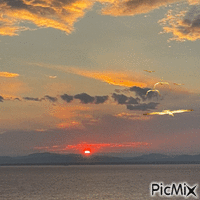 coucher de soleil - GIF animé gratuit