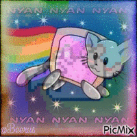Nyan Cat - Бесплатный анимированный гифка