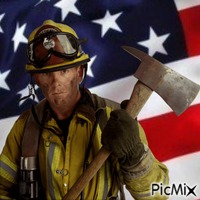 Firefighter geanimeerde GIF