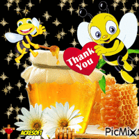 Bees & Honey Thank You Image