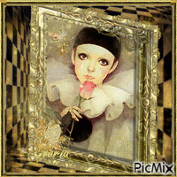 Pierrot animovaný GIF