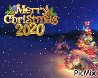 Merry Christmas 2020 - Бесплатный анимированный гифка