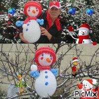 Holly mon ptit bonhomme de neige - GIF animé gratuit