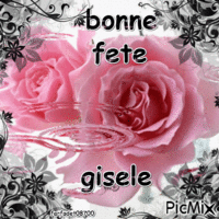bonne fete gisele - Bezmaksas animēts GIF