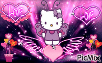 Hello Kitty Love - Gratis animerad GIF