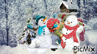 jeux d'hiver - Darmowy animowany GIF