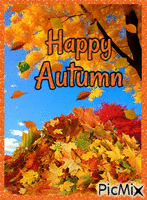 Happy Autumn - GIF เคลื่อนไหวฟรี
