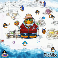 i miss club penguin badly 动画 GIF