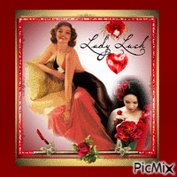 lady en rouge - Δωρεάν κινούμενο GIF