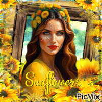 Sunflowers GIF animé